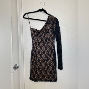 Black lace dress